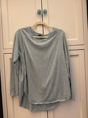 Nally & Millie Light Blue Long Sleeve Knit Top